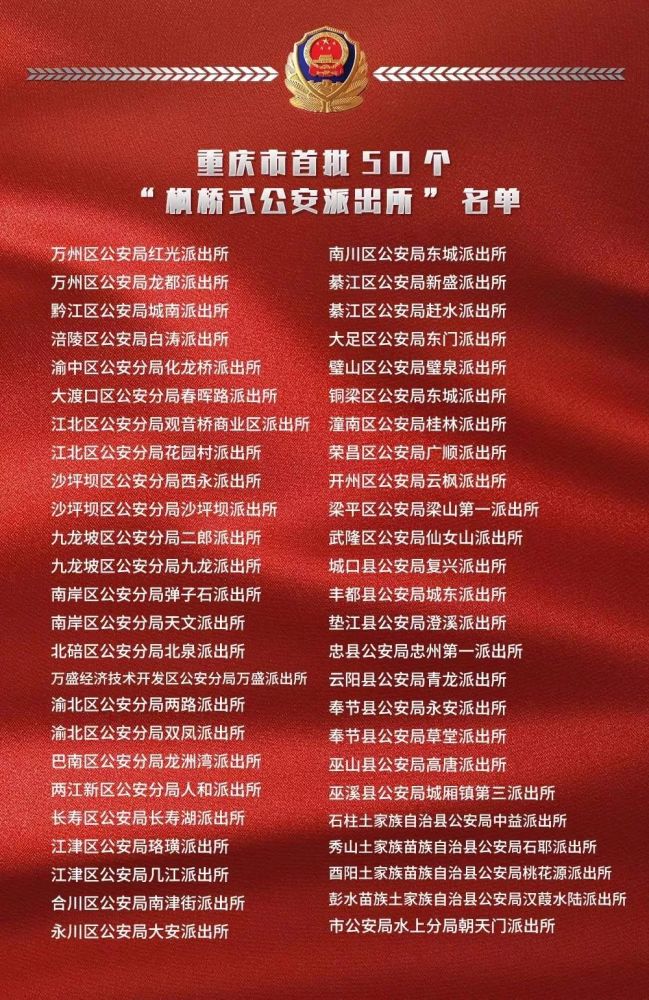 重庆市公安局最新任免,系统评估分析_妹妹版23.430