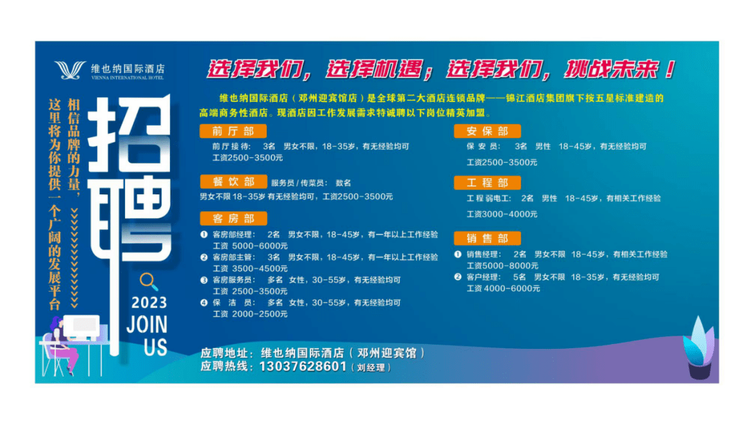 邓州最新招聘信息及热门职位推荐，优质企业挑战等你参与！
