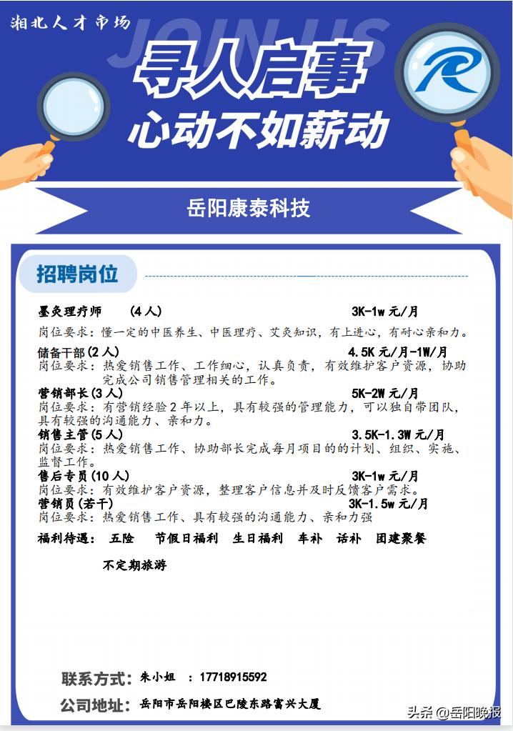 岳阳最新招聘大揭秘，最新职位信息一网打尽🚀